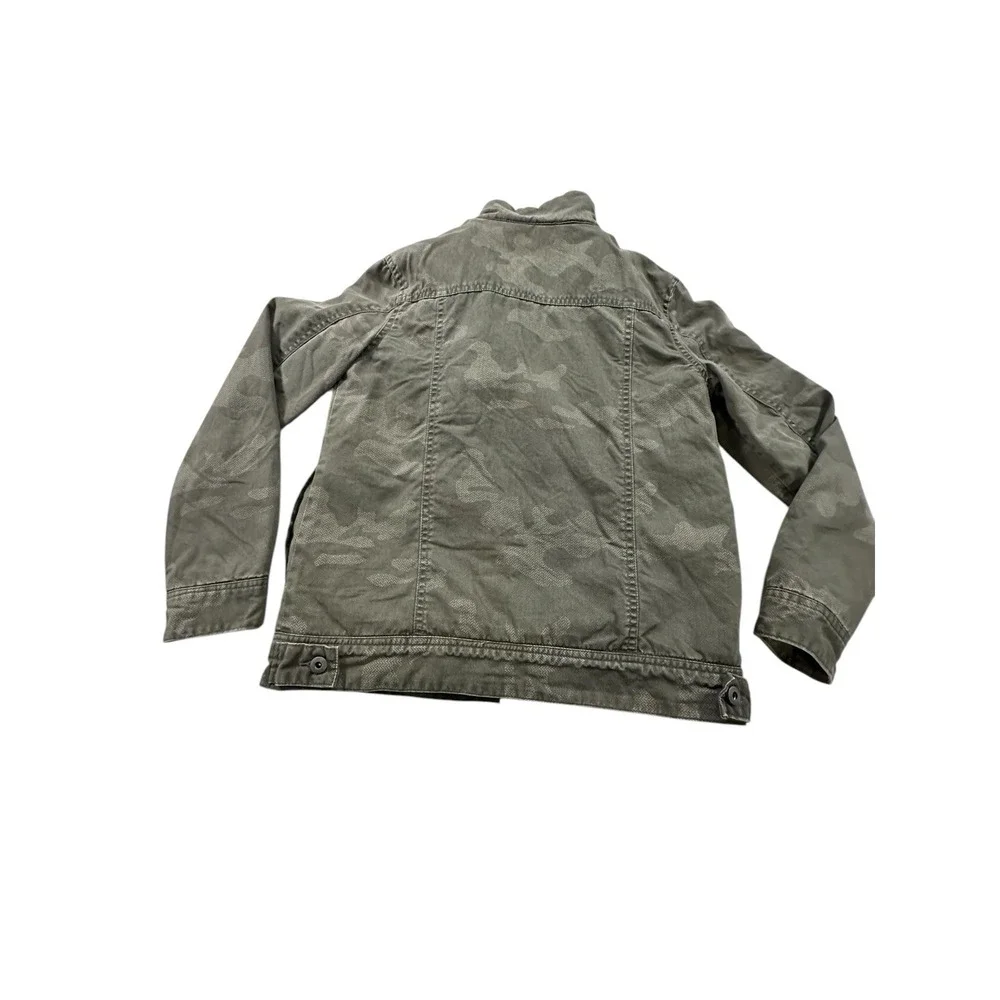 Cat & Jack Jacket Youth Size L (12-14) Green Camo Full Zip Hoodie Fleece‎ Lined
